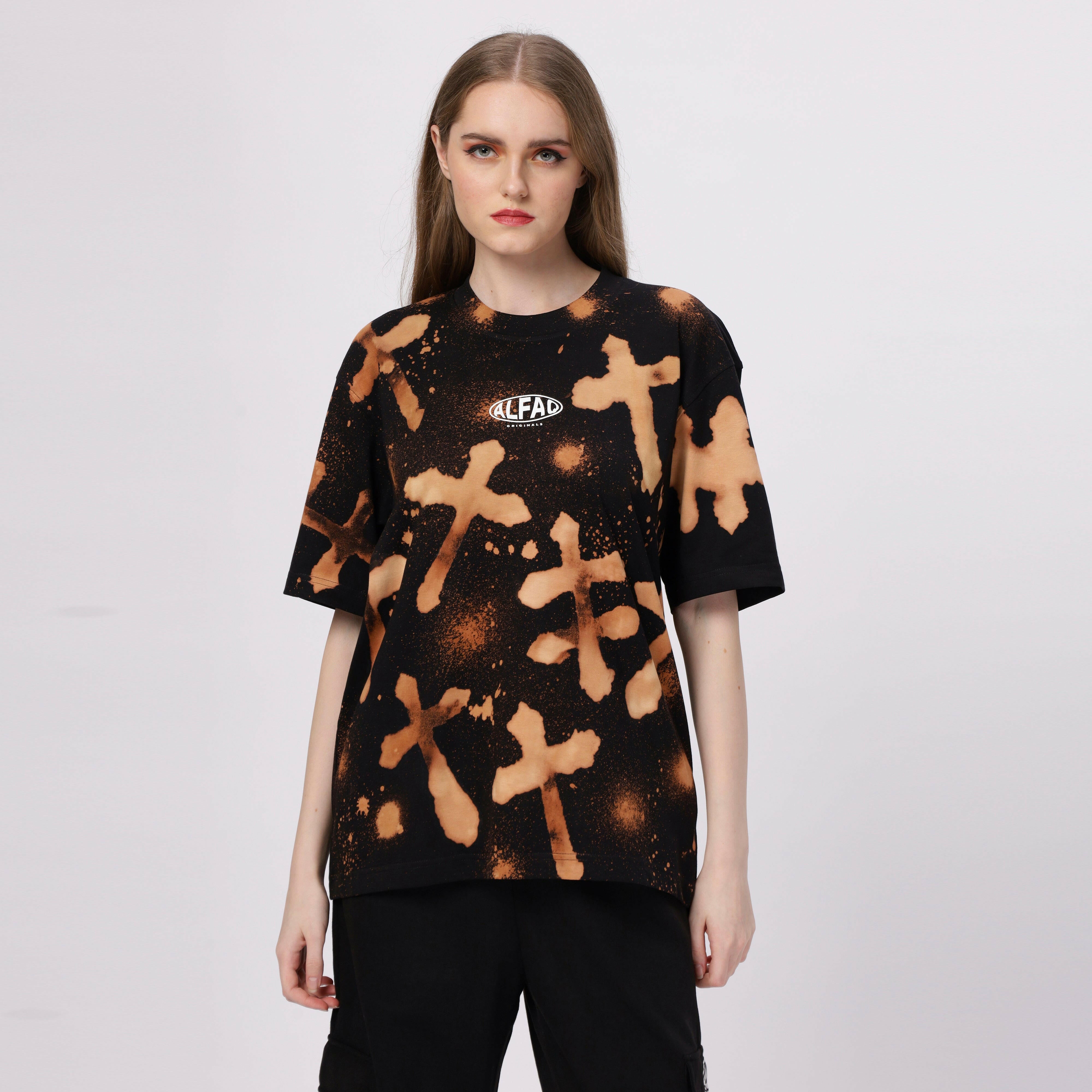 Alfaq Orignal Cross Oversized Tshirt - Alfaq